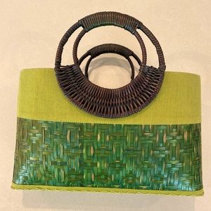 Green handbag